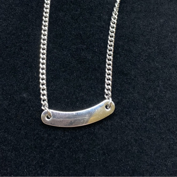 Silver Tone Juicy Couture Rhinestone Choker. Box chain 14”-18” Pre Loved - Picture 5 of 7